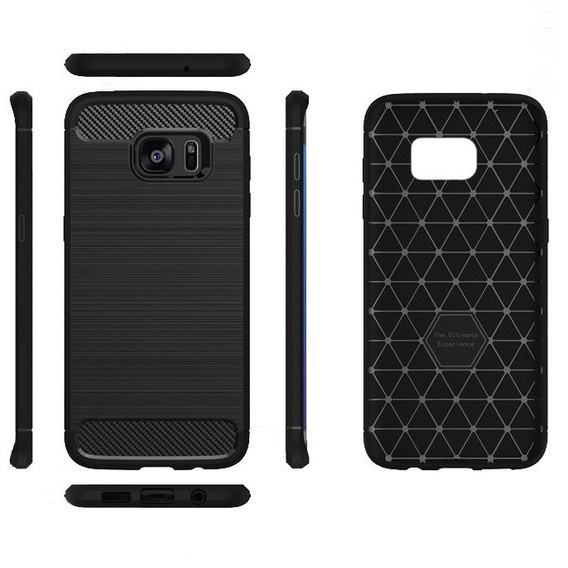 Etui do Samsung Galaxy S7, Karbon, czarne
