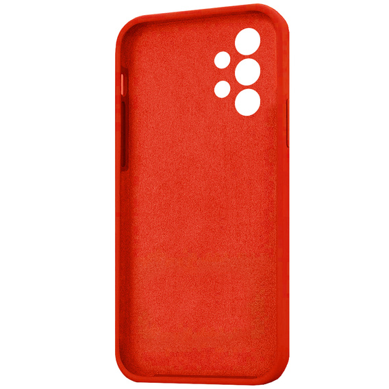 Zestaw Etui ERBORD do Samsung Galaxy A13 4G, Silicone Lite, Red + Szkło