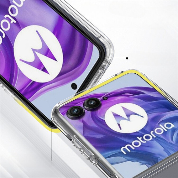 Etui do Motorola Razr 50 Ultra, Fusion Hybrid, przezroczyste