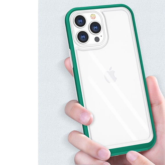 Etui ERBORD do iPhone 13 Pro, Hybrid Frame, Dark Green