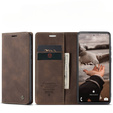 Etui CASEME do Samsung Galaxy S20 FE, Leather Wallet Case, brązowe