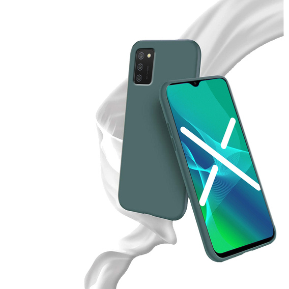 Etui cienkie do Samsung Galaxy A02s, Slim, zielone