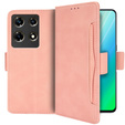 Etui z klapką do Infinix Note 30 5G, Card Slot, różowe