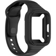Pasek Silikonowy z Etui do Xiaomi Redmi Watch 3 Active, Czarny