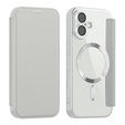 Etui z klapką do iPhone 17, RFID Wallet MagSafe z ochroną aparatu, tytanowe szare