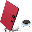 Etui do iPad 10.2" 2021/2020/2019 (9/8/7 gen.), z klapką, animal, czerwone