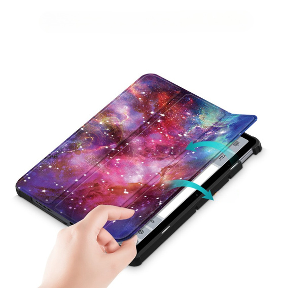 Etui do Xiaomi Redmi Pad 10.6, Trójdzielne z klapką, Galaktyka