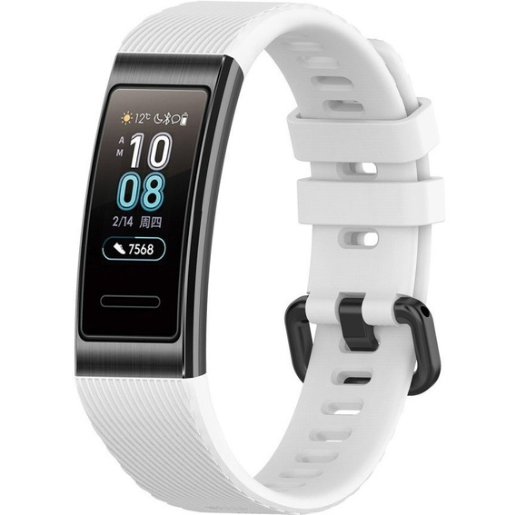 Pasek Silikonowy do Huawei Band 3/4 Pro - Biały