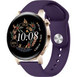 Pasek Silikonowy Uniwersalny 20mm, Fioletowy