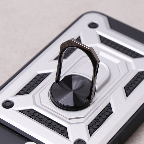 Etui pancerne do Xiaomi Redmi 12, CamShield Slide, srebrne