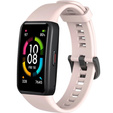 Pasek Silikonowy do Huawei Band 6 / Honor Band 6, Różowy