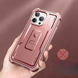 Etui pancerne do iPhone 13 Pro Max, Dexnor Full Body, różowe