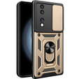 Etui pancerne do Honor 70 5G, CamShield Slide, złote