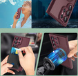 Etui do Samsung Galaxy S25 Ultra, do MagSafe, ERBORD Matt Case, bordowe + Szkło na ekran