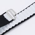 Pasek Nylonowy do Apple Watch 1/2/3/4/5/6/7/8/9/10/11/SE Ultra 1/2/3 42/44/45/46/49mm, Czarny / Biały