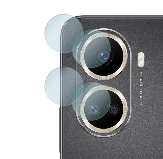 2x Szkło hartowane na aparat ERBORD do Huawei Nova 10 SE, przezroczyste