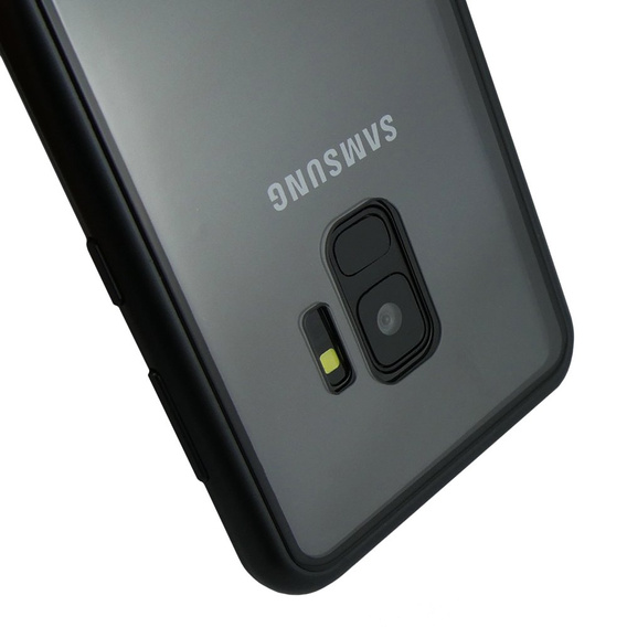 Etui Magnetic back glass do Samsung Galaxy S9 - Black