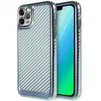 Etui do iPhone 13 Pro Max Carbon Slim Case Obudowa, Niebieskie