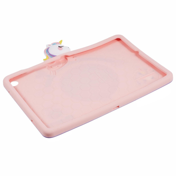 Etui silikonowe z podstawką – Samsung Galaxy Tab A11 Plus / A9 Plus - różowe