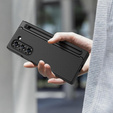 Etui do Samsung Galaxy Z Fold7 5G ze szkłem, z miejscem na rysik – czarne