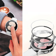 2w1 Etui + Szkło Hartowane do Samsung Galaxy Watch 6 40mm, Srebrne