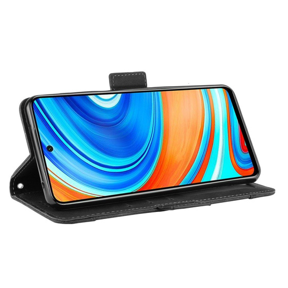 Etui z klapką do Xiaomi Redmi Note 9S/9 Pro/9 Pro Max, Card Slot, czarne