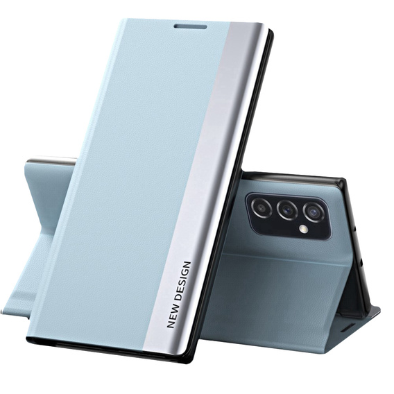 Etui z klapką do Samsung Galaxy M23 5G / M13, Side Magnetic, jasnoniebieskie