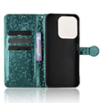 Etui z klapką do Xiaomi Redmi 15C 4G/LTE, Wallet Rhombus, zielone
