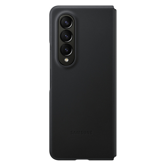 Oryginalne Etui Samsung do Galaxy Z Fold 4, Leather Flip Cover, czarne