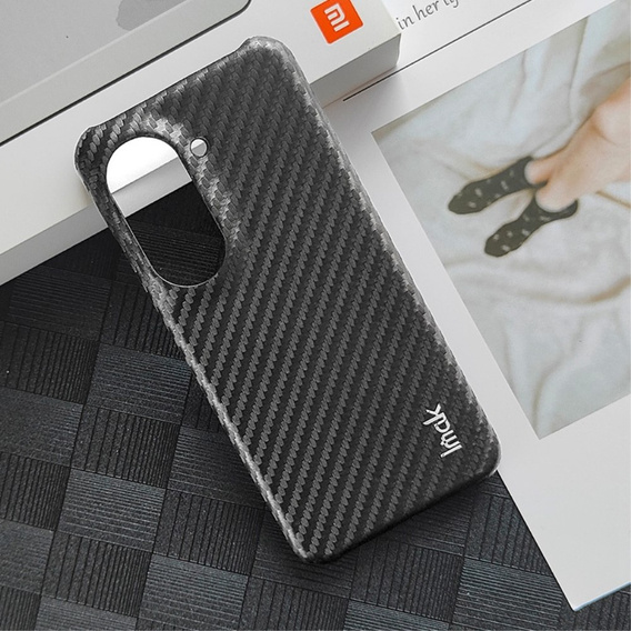 Etui IMAK do Asus Zenfone 9 5G / 10 5G, Ruiyi Series Case Carbon, czarne