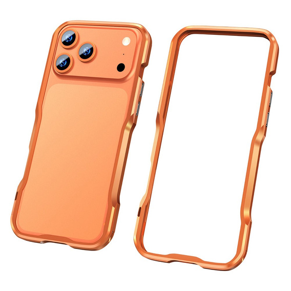 Etui LUPHIE do iPhone 17 Pro, Armor Bumper, pomarańczowe
