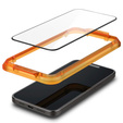 Spigen Szkło Hartowane do iPhone 15 Plus, ALM Glass FC (2 sztuki), Czarne