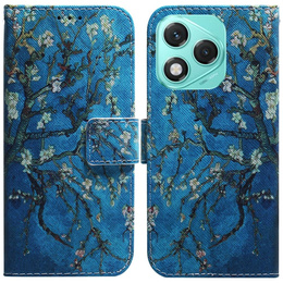 Etui portfelowe do Honor 400 Lite - kwiaty moreli