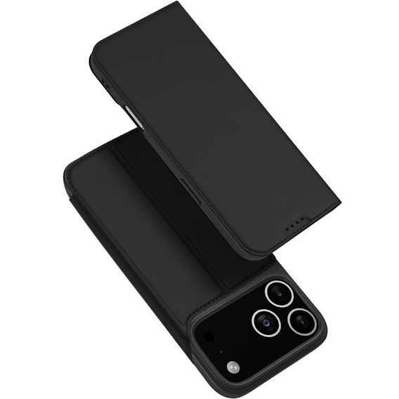 Etui z klapką Dux Ducis do iPhone 17 Pro, Skin Pro, czarne