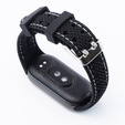 Pasek Silikonowy do Xiaomi Smart Band 10 / 9 / 8, Czarny / Szary