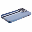 Etui do iPhone 13 Pro Max, Carbon Fiber MagSafe, niebieskie