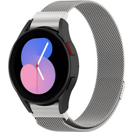 Pasek Bransoleta Milanese do Samsung Galaxy Watch 4/5/6 40/42/43/44/45/46/47mm, Srebrna
