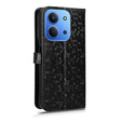 Etui z klapką do Xiaomi Redmi 15C 4G/LTE, Wallet Rhombus, czarne