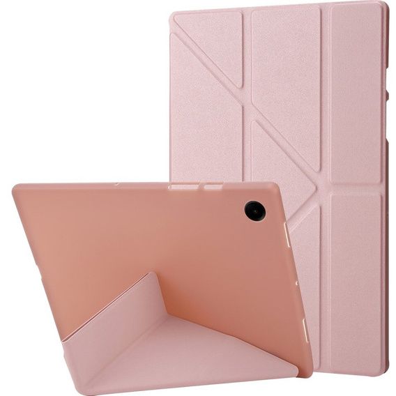 Etui do Samsung Galaxy Tab A9, Origami, różowe rose gold