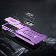 Etui do Samsung Galaxy S24 Ultra, Slide Lens Lid, Fioletowe