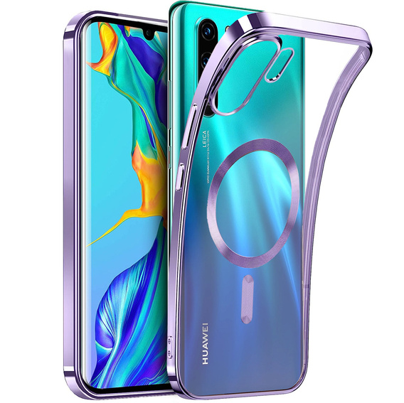 Etui do Huawei P30 Pro, MagSafe Hybrid, fioletowe