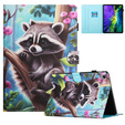 Etui do iPad 10.9" 2022 (10 gen.), z klapką, raccoon