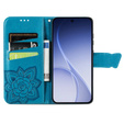 Etui z klapką do Oppo Reno 15 FS, Butterfly, niebieskie