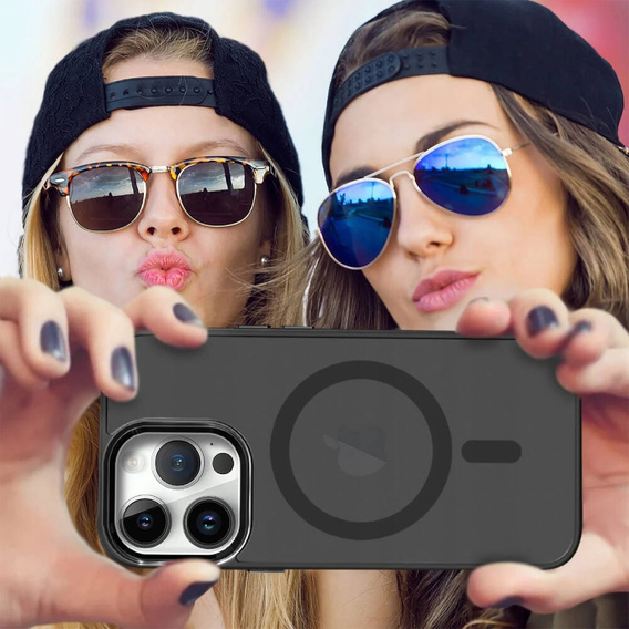 Etui do iPhone 15 Pro, MagColor do MagSafe, czarne