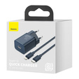 Baseus Super Si QUICK CHARGER PD20W Ładowarka + Kabel Lightning - Niebieski