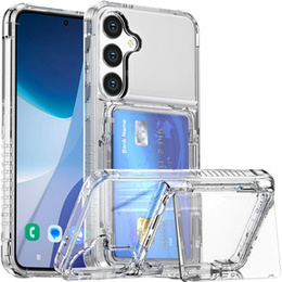 Etui do Samsung Galaxy S24, Card Holder, przezroczyste