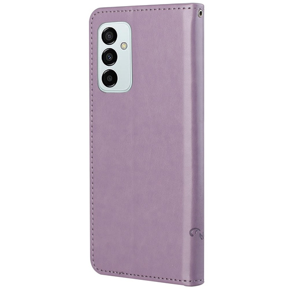 Etui z klapką do Samsung Galaxy M23, Butterfly, fioletowe