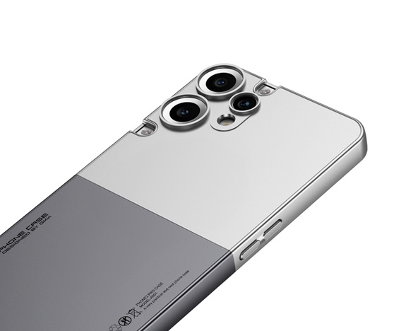 Etui do CMF Nothing Phone 2 Pro – kontrastowa obudowa z pełną ochroną - srebrne / szare