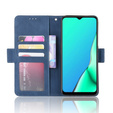 Etui z klapką do Oppo A9 2020/A5 2020, Card Slot, niebieskie