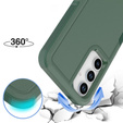 Etui pancerne do Samsung Galaxy A35 5G, Dual Shockproof, ciemnozielone